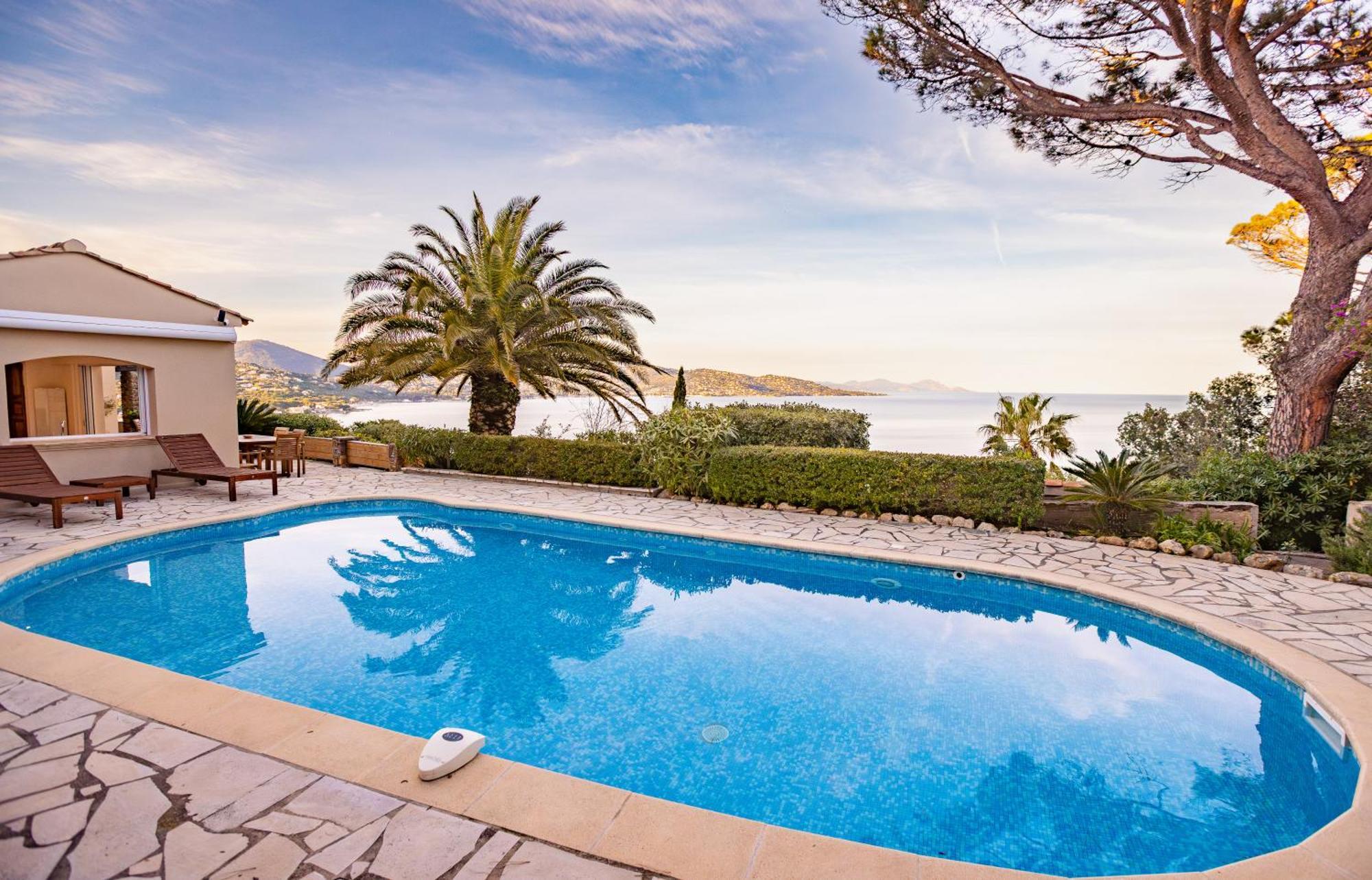 Superbe Villa, Incroyable Vue Mer, Piscine Chauffee, Climatisee Сент-Максим Экстерьер фото