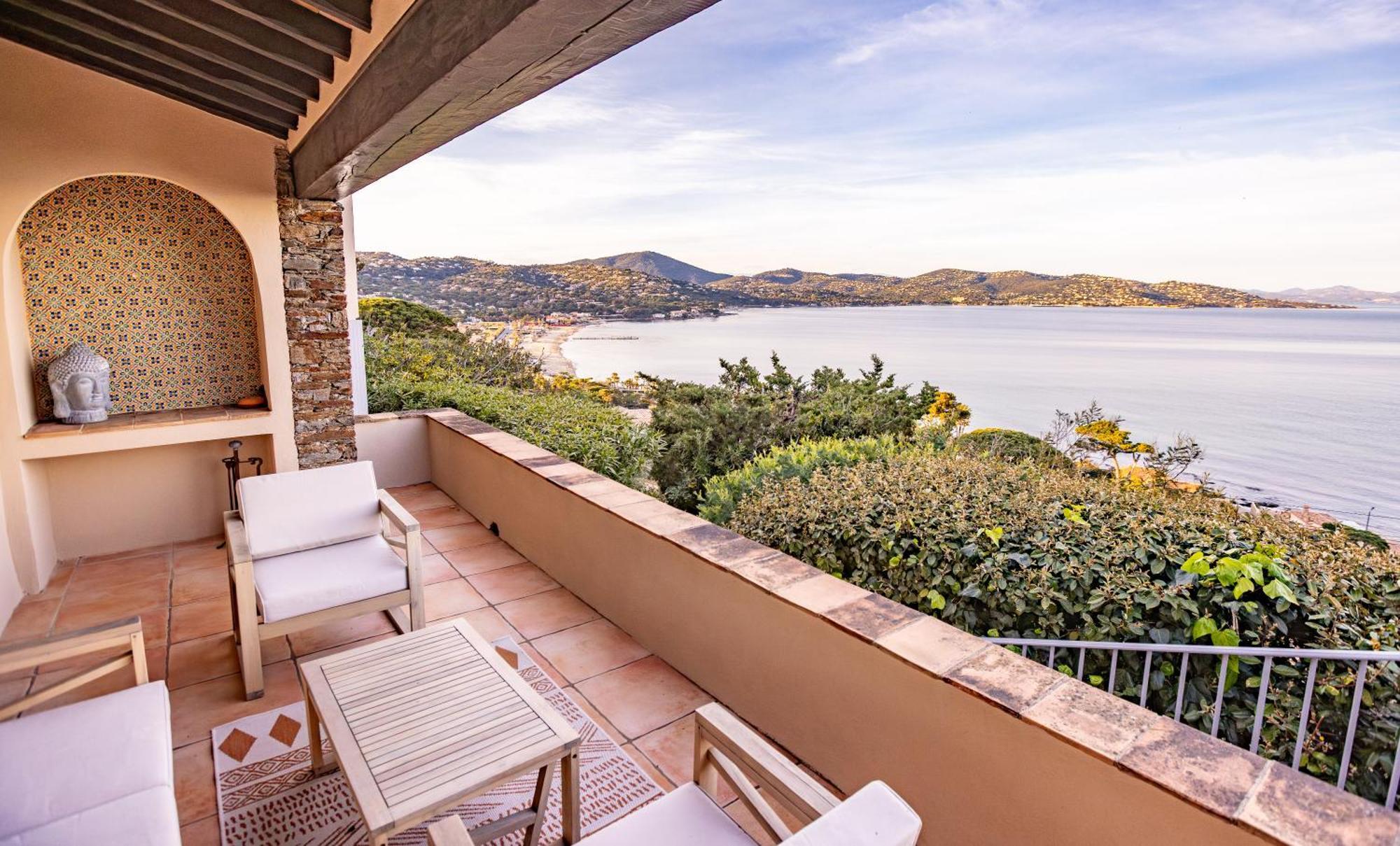 Superbe Villa, Incroyable Vue Mer, Piscine Chauffee, Climatisee Сент-Максим Экстерьер фото