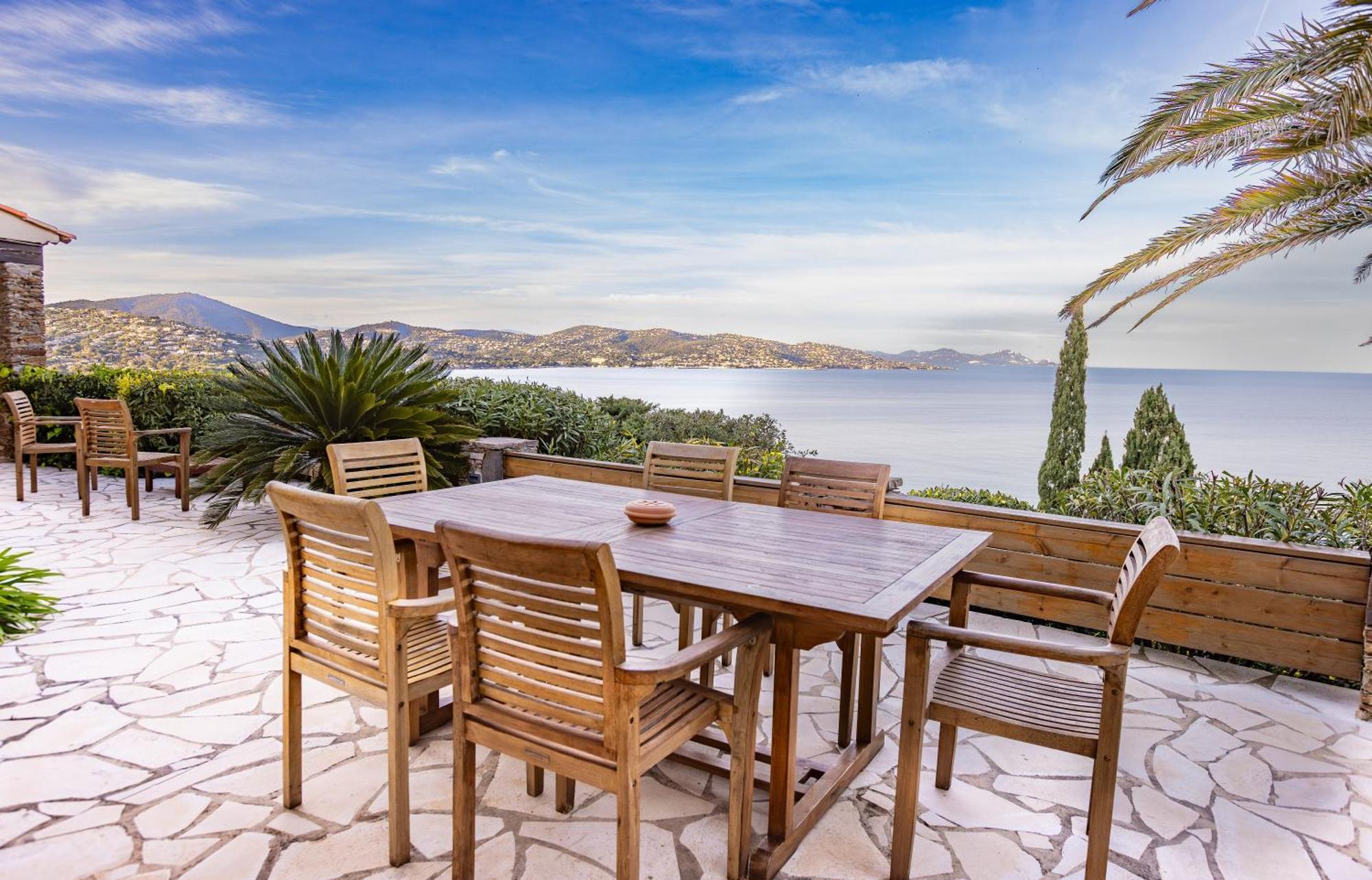 Superbe Villa, Incroyable Vue Mer, Piscine Chauffee, Climatisee Сент-Максим Экстерьер фото